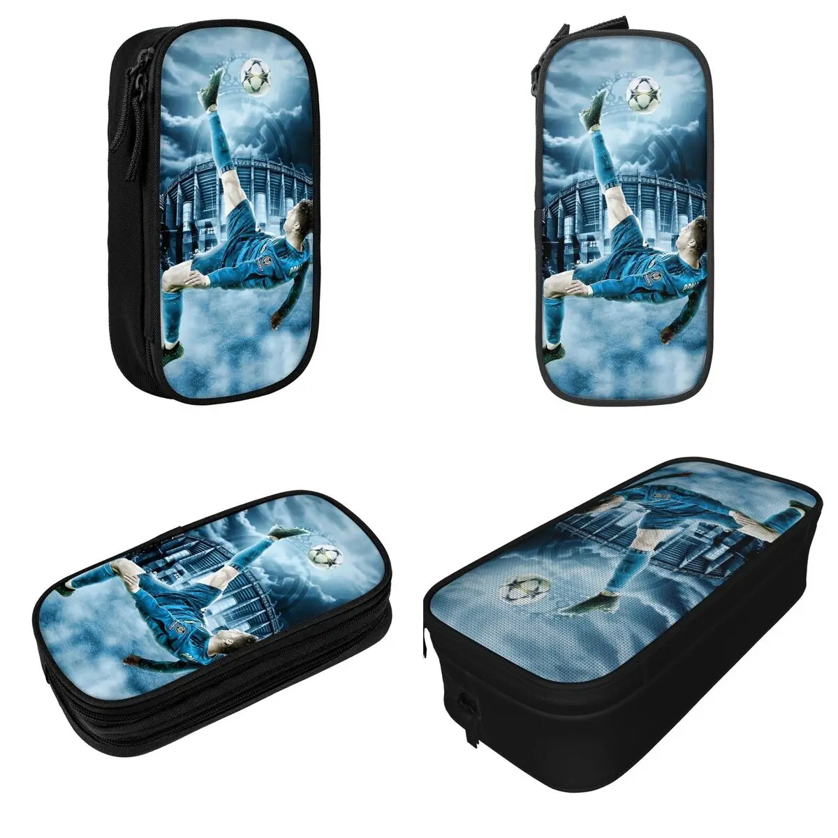 Cr7 Football Ronaldos Pen Box Large Capacity For School Soccer Design Pencil Box Perfect Gifts 2