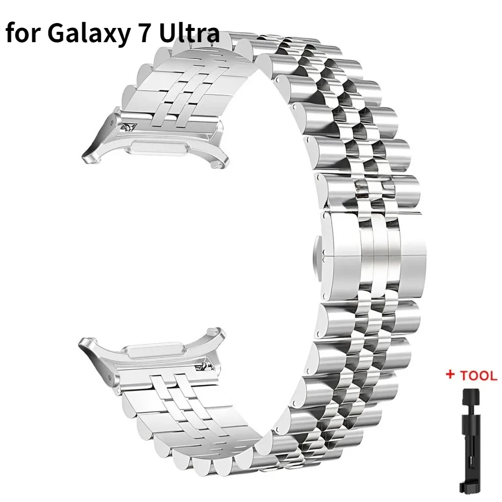 Premium Stainless Steel Watch Strap - Quick Fit Metal Band, No Gaps Design