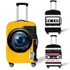 Camera Vintage Cassette Magnetic MusicTape Print Luggage Protective Covers Elastic Anti-dust Suitcase Cover Travel Accessories 1