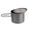 Toaks Outdoor Camping Titanium Pot 900ml 750ml Ultralight Cooking Picnic Titanium Pot 1