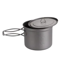 Toaks Outdoor Camping Titanium Pot 900ml 750ml Ultralight Cooking Picnic Titanium Pot 1