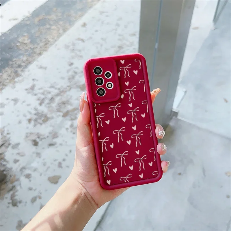 Love Heart 3D Pink Bow Phone Case