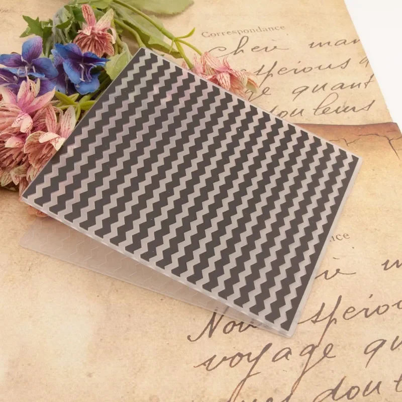 Plastic Embossing Folder DIY Craft Template Molds 15x15cm