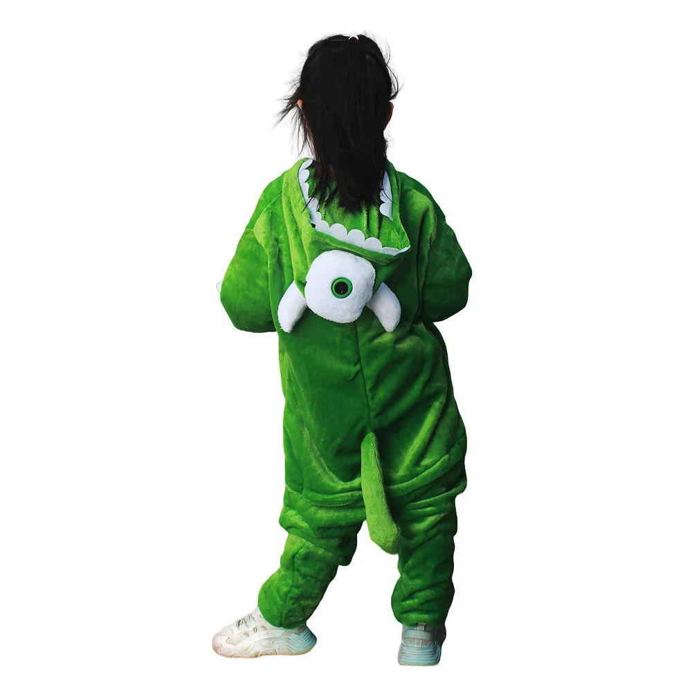 Cosplay Costumes Children Pajamas Kigurumi Pajamas Monster Mike Cosplay Kigurumi Children Onesies Kids Pajamas Flannel Costume Jumpsuit