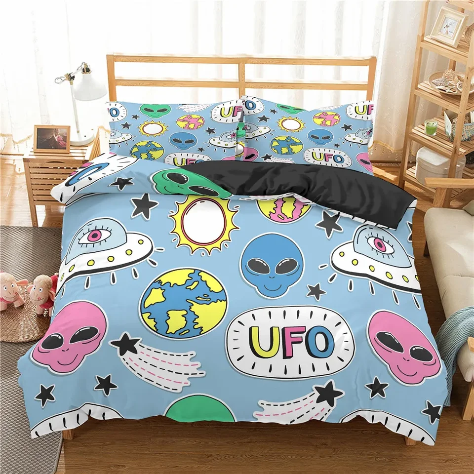 Set di biancheria da letto per bambini e bambini con motivo aereo con stampa di aerei