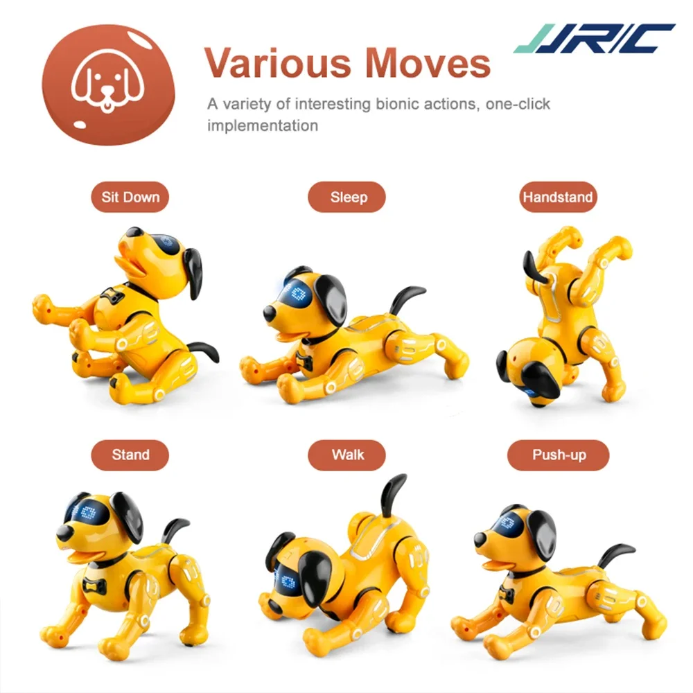 JJRC Funny RC Robot Electronic Dog Stunt Dog Touch-sense Music Song Walking Dancing Animal Robot Dog for Boy Girls Children Toys 2