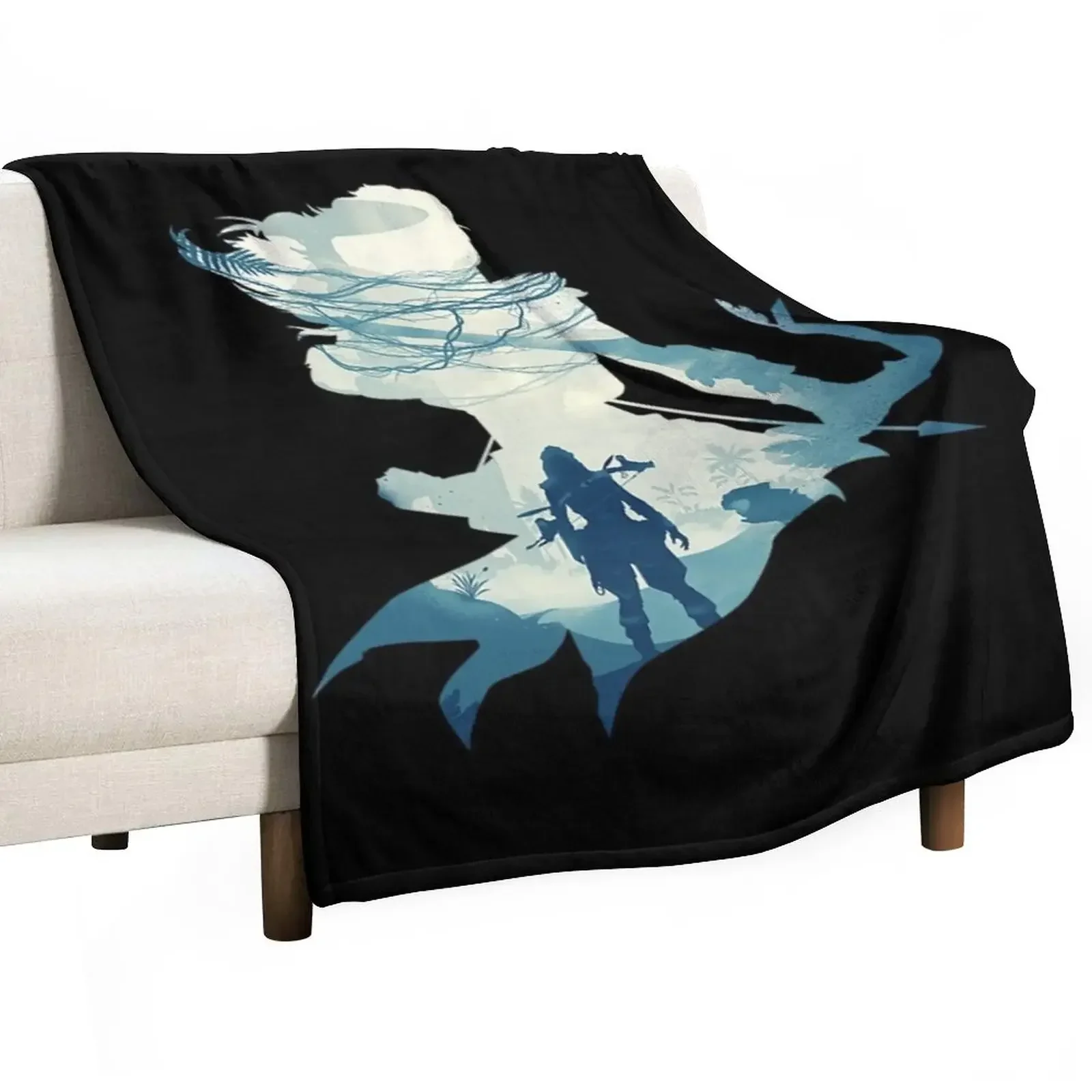 Horizon Zero Dawn T-Shirtnot Safe To Go Alone Coperta Pesante Plaid Morbido Coperte Multiuso