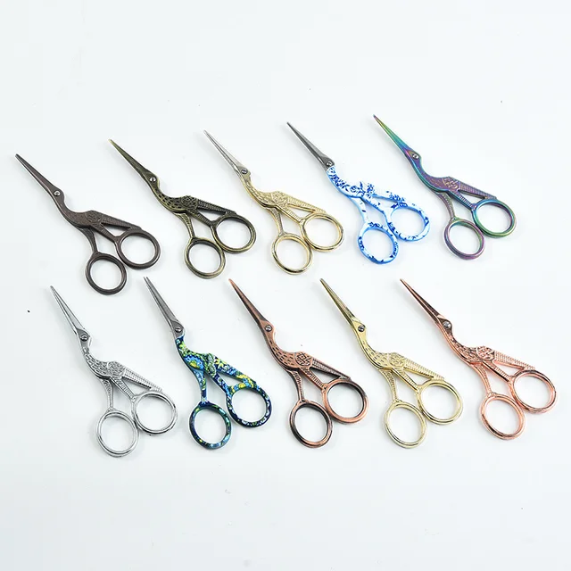 Retro Scissor Cross Stitch Antique Black Vintage Cute Small Scissors  Fishing Thread Cutting Household Sewing Shears Fabric Tool - AliExpress