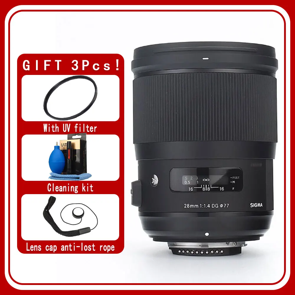 Sigma 28Mm F1.4 Dg Hsm Art Lens Per Canon Nikon Sony E