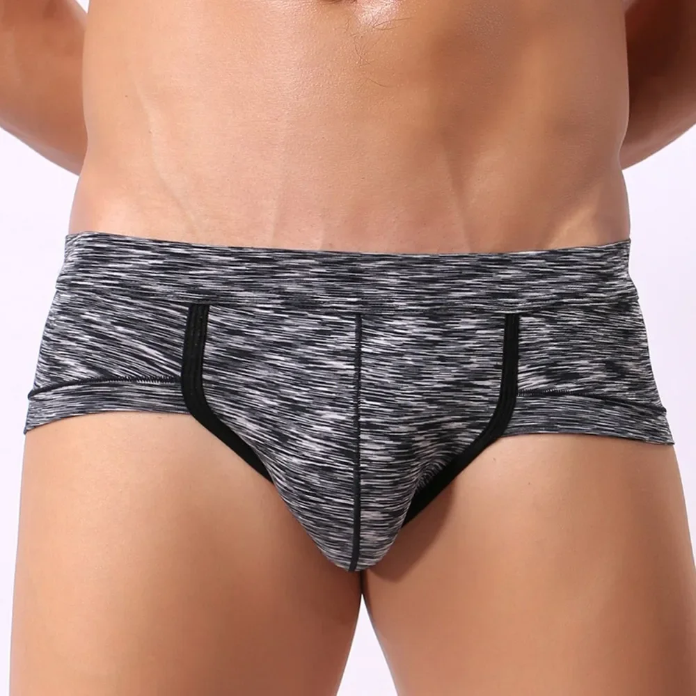 Colorful Design Men's Sexy Briefs Low-Rise Breathable Underpants Men Triangle Underpants Soft Cotton Underwear For Male L-2XL