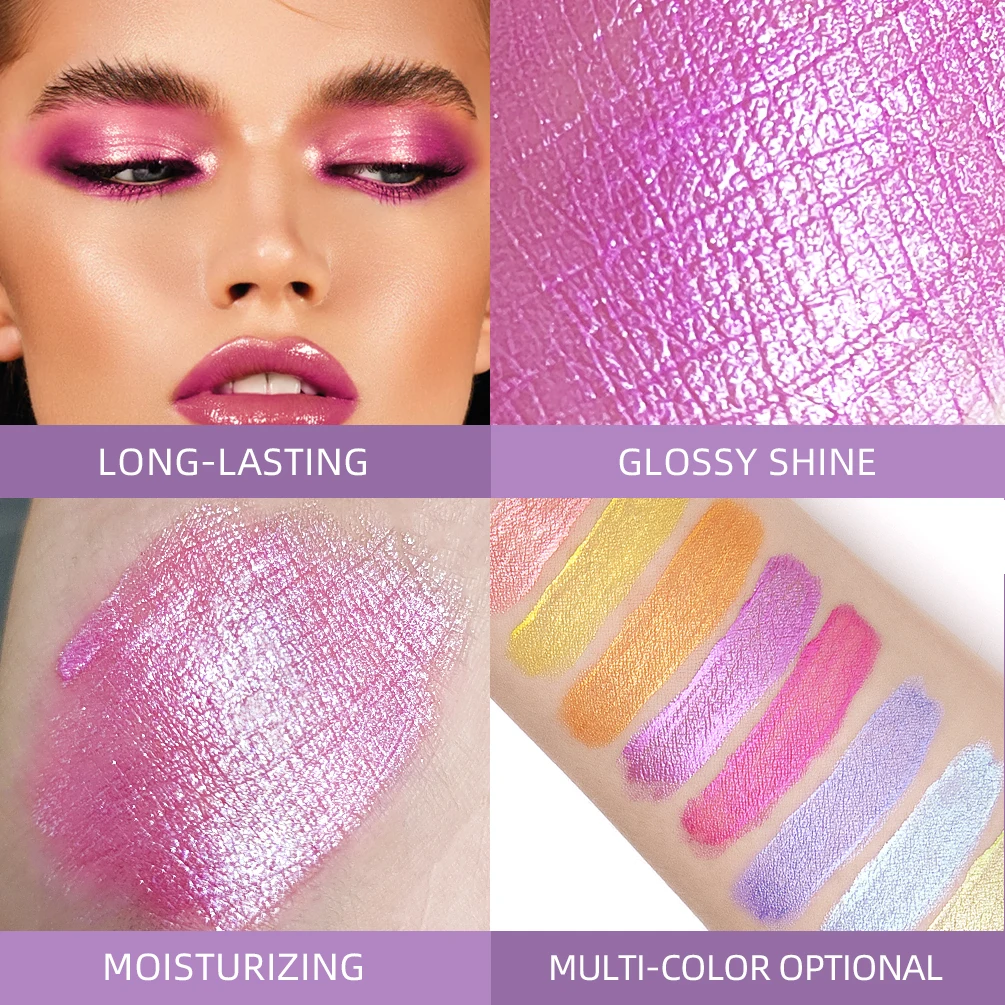 Eye Shadow QiBest 15 Colors Glitter Liquid Eyeshadow Waterproof Lasting Shimmer Metallic Easy To Makeup Professional Eye Shimmer Eyeshadow