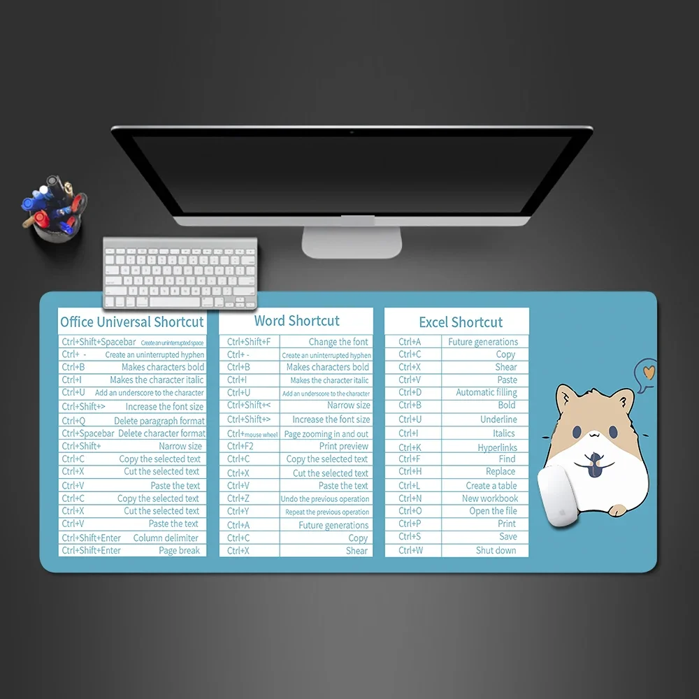 Tapis de souris for Sale avec l'œuvre « Tapis de bureau raccourcis Excel,  tapis de souris super raccourcis Excel, tapis de bureau, tapis de souris,  comptable, raccourcis Excel » de l'artiste AHMEDRHEEL
