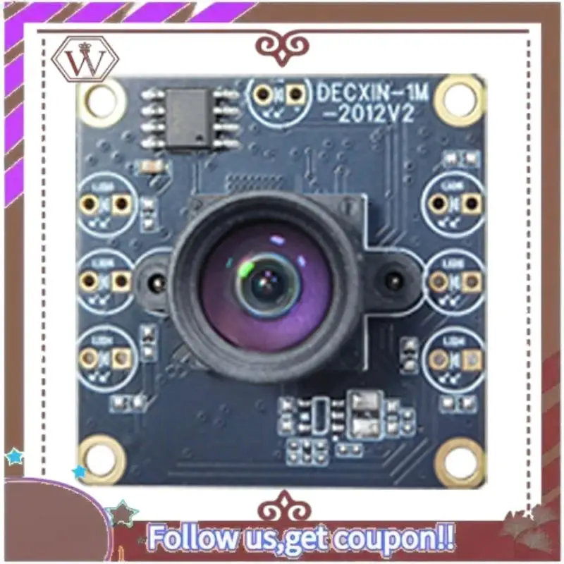 ABBG-10PCS 100도 카메라 모듈 1MP OV9732 1280X720 USB 프리 드라이버 수동 초점 2미터 케이블 포함 WinXP/7/8/10용