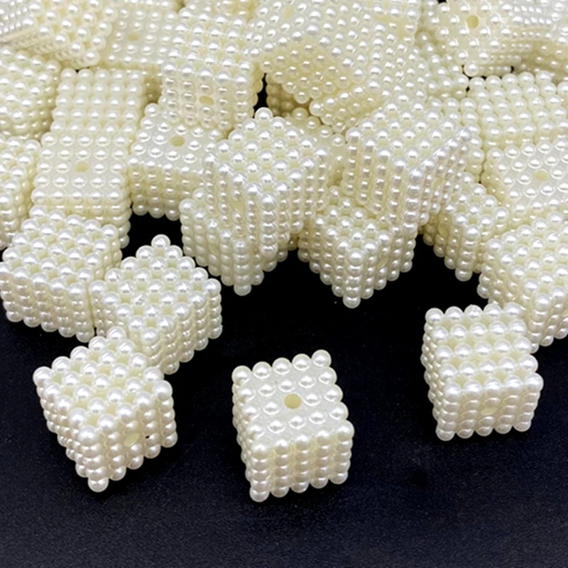 Square Beads Jewelry Making Square Shape Acrylic Beads Acrylic