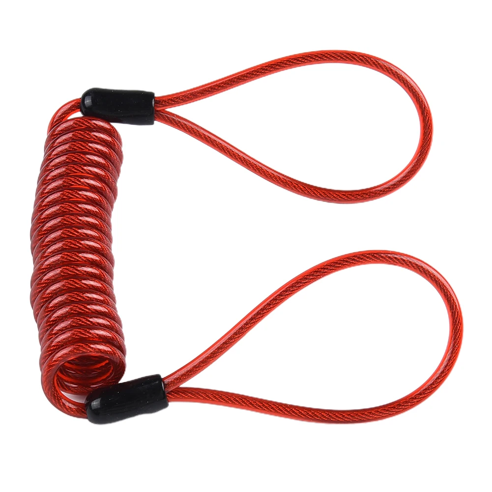 

Useful High Quality New Disc Lock Reminder 120cm Length 1PC Motorcycle Scooter Security Steel Coil And Plastic