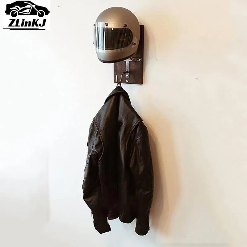 Multifunction Steel Motorcycle Accessories Helmet Holder Hanger Rack Wall Mounted Hook for Coats Hats Caps Helmet Rack Black 1Pc motorcycle helmet holder