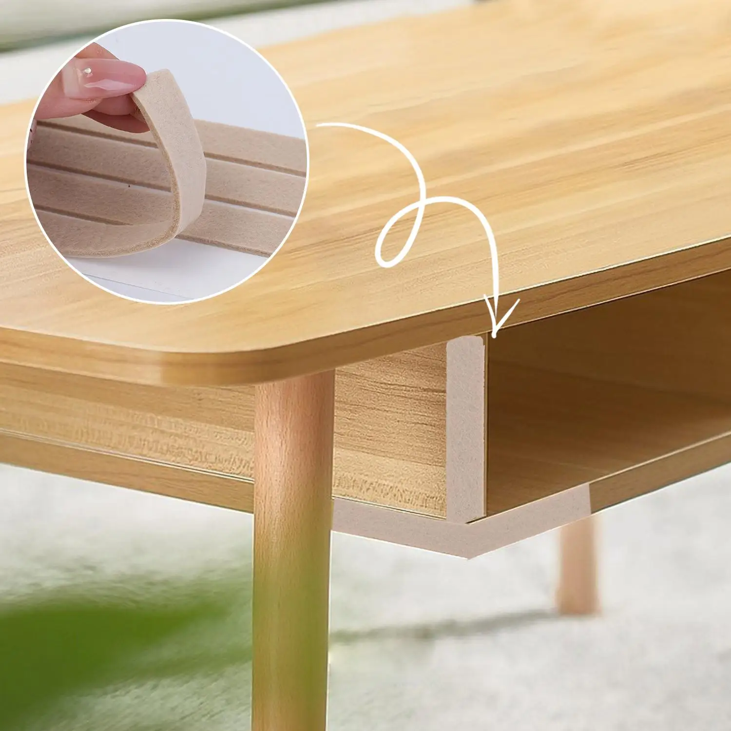 Self-Adhesive Non-Slip Furniture Felt Pads