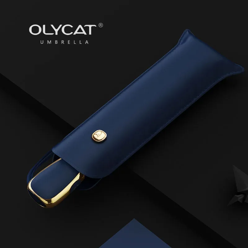 Automatic umbrella Sun umbrella Folding umbrella Luxury Ultralight Umbrella Creative Automatic Sun Umbrella Rain Women Anti UV Parasol Folding Clear Umbrellas Simple Design 1Pcs