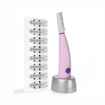Sonic Smooth Dermaplane Razor for Women - Face & Eyebrow Trimmer, Peach Fuzz Remover with 8 Weeks of Blades 1