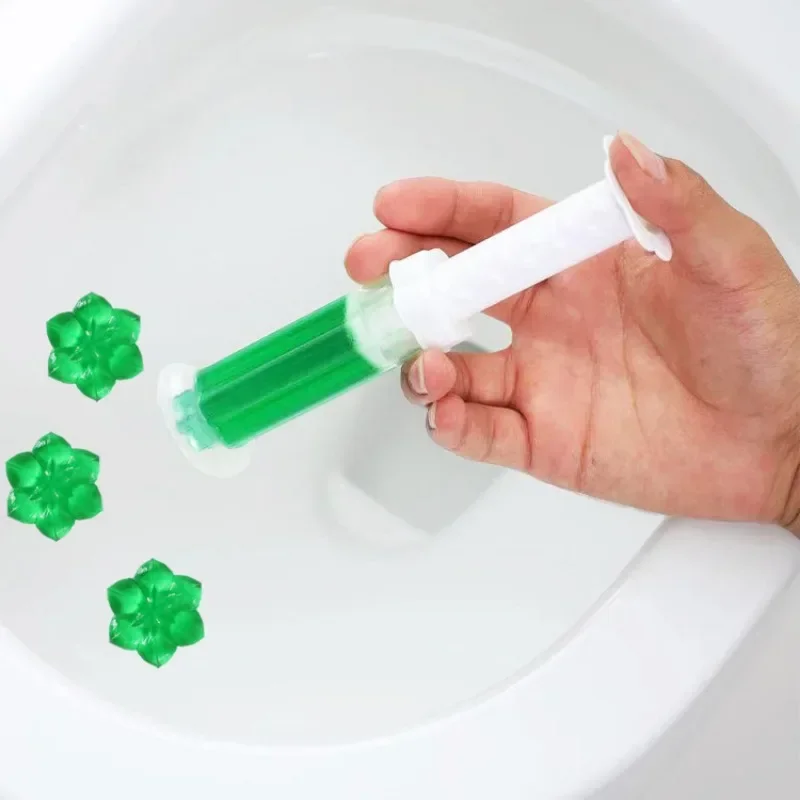 Toilet cleaner gel Toilet Cleaner Gel Syringe Aromatic Remove Smelly Emit Flower and Fruits Fragrance Orange Rose Air Freshener Toilet Tools