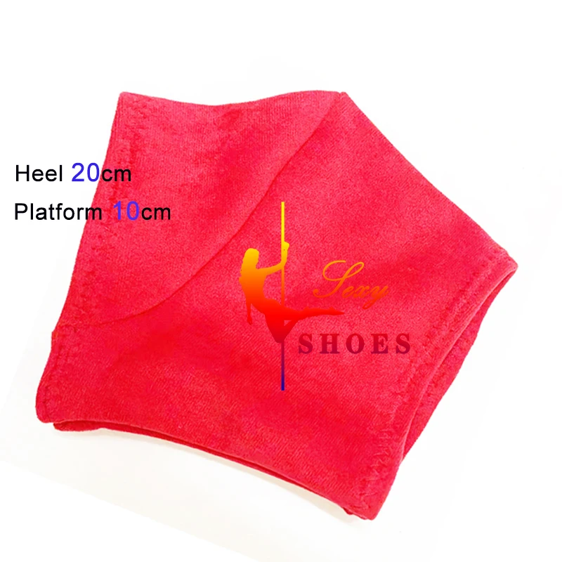 BX-Shoe Protectors 20cm Steel Polo Dance Shoe Covers Various Colors Wear-resistant Flannel Purple Black Yellow Boots Protection