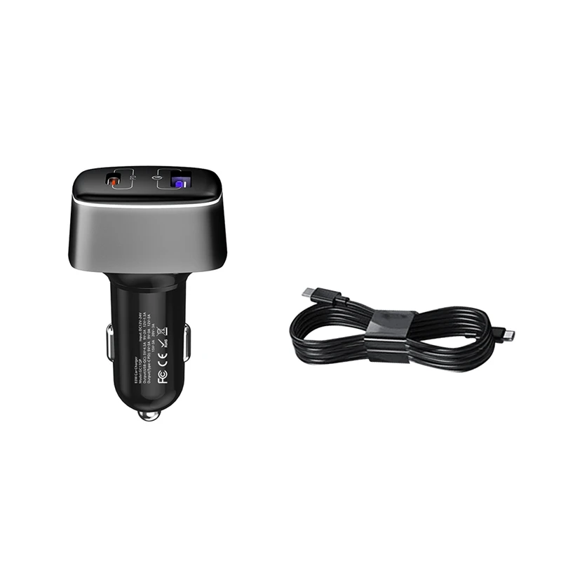 For DJI Mavic 3 100W Car Charger Type C Dual Ports Fast Charging High