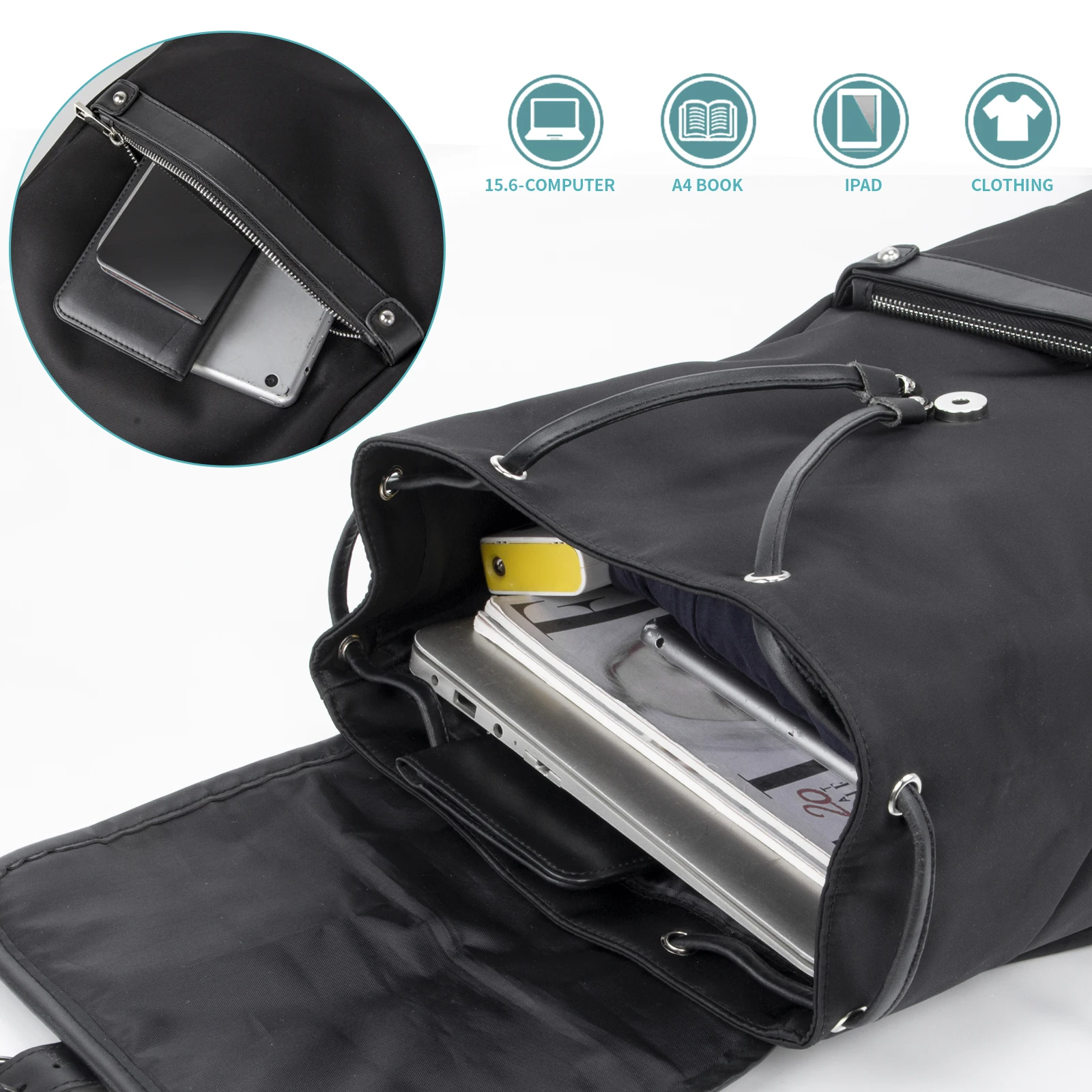 KINGSLONG Fashion Women Waterproof Laptop Backpacks Travel Backpack Large Capacity Casual Students School Books Bags