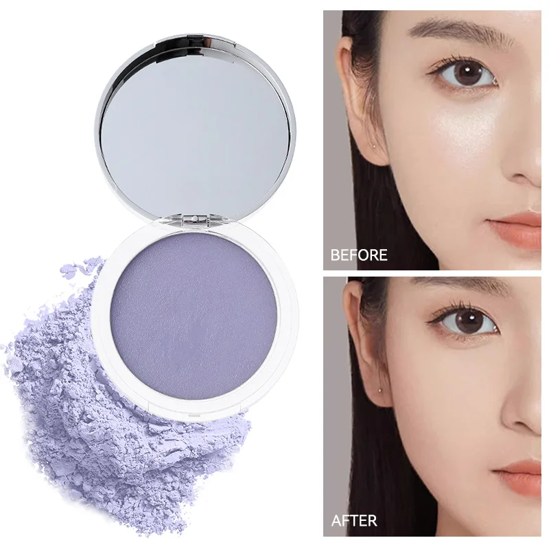 Blue Sky Flow Contration Makeup Radish Pressed Powder Foundation Gelavender Venutifier Transparent Self Puff Beginner Is Easily Fixed Makeup Waterproof Resistant Clear Natural