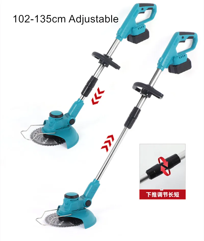 Description Picture 5 of item2500W 8 Inch Brushless Electric Grass Trimmer Cordless Lawn Mower Grass Line Hedge Trimmer Adjustable Handheld Garden Pruning