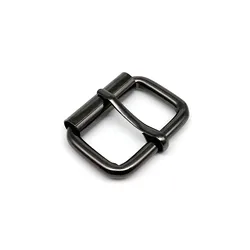 5pcs Premium Thickened Leather Strap & Belt Roller Pin Buckles - Inner wide 26mm (Gun black)
