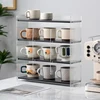 Countertop Cup Storage Rack Multi-layer Coffee Cup Dustproof Rack Wine Glass Rack Mug Coffee Cup Storage Organizer 2