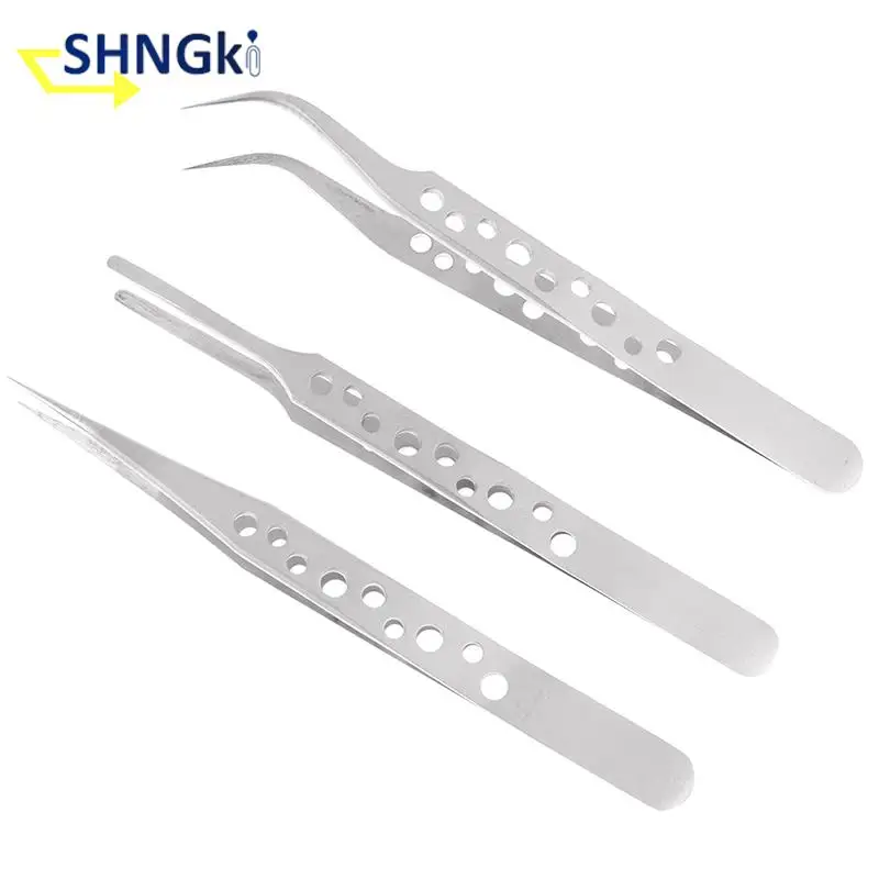 정밀 산업용 핀셋 정전기 방지 자기 스테인레스 스틸 핀셋 세트, 전자 납땜 유지 보수 수공구