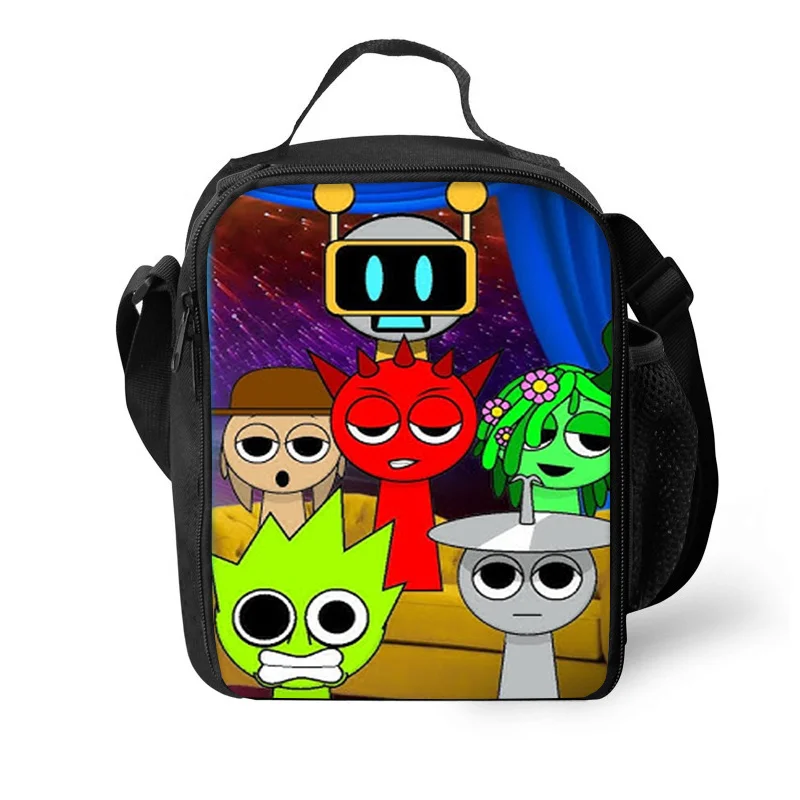 Lunch Bag Sprunki Insulated Thermal Bag Lunch Container Leakproof Tote Box Food Storage Bags for Boy Girls Best Gift lunch bag