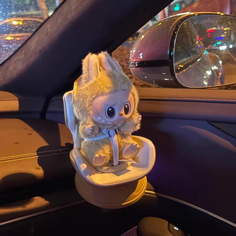 🪑 Labubu Doll Car Safety Seat – Adorable Plush Travel Companion