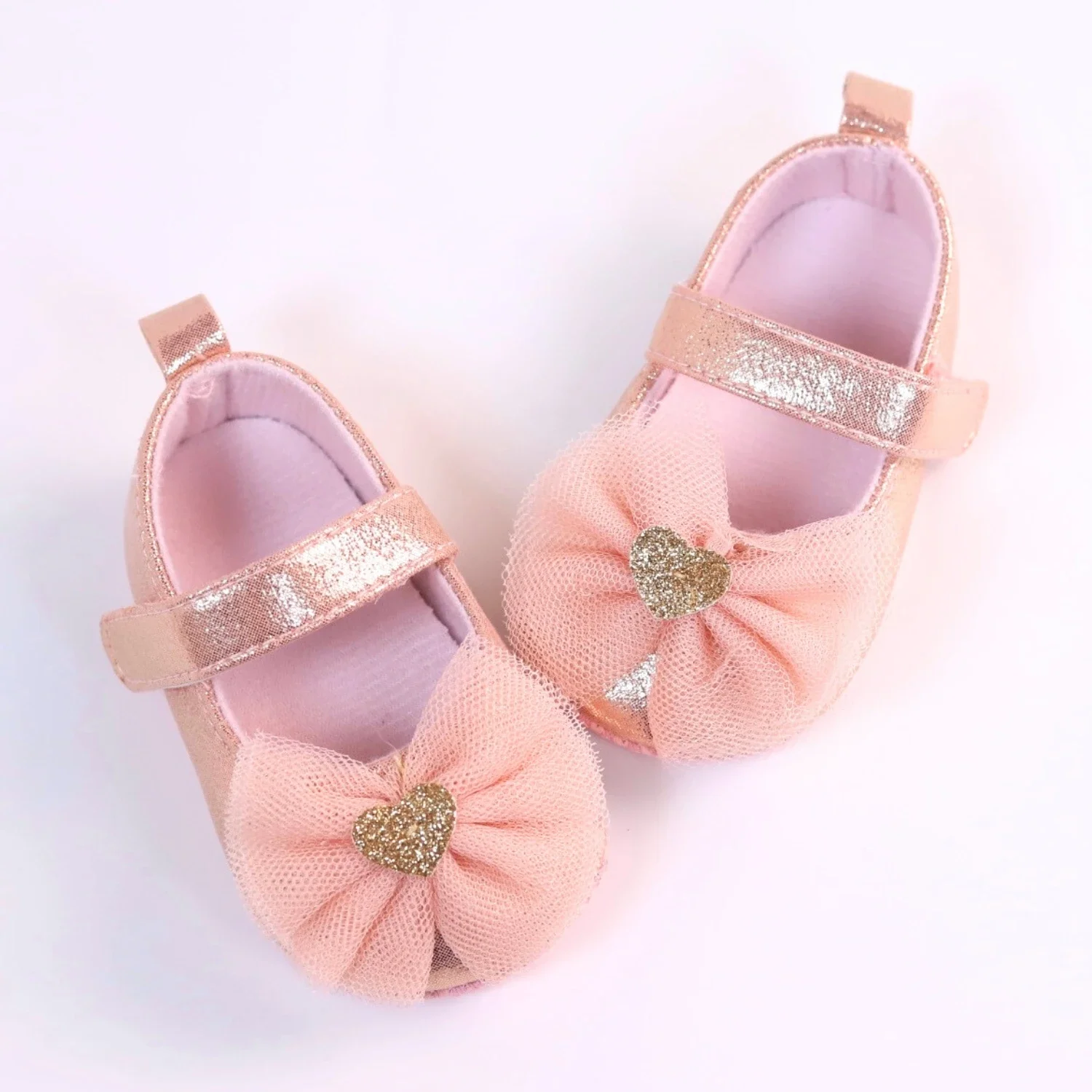 Baby Step Shoes Baby's First Pair of Toddler Shoes Baby Breathable Non-slip Girls Fashion Princess Lace Style