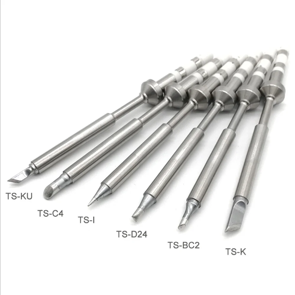 TS100 Soldering Iron Soldering Iron Tip Replacement Bit Head B2 BC2 C4 D24 K I Ku ILS C1 Lead Free Soldering Iron Accessories 2