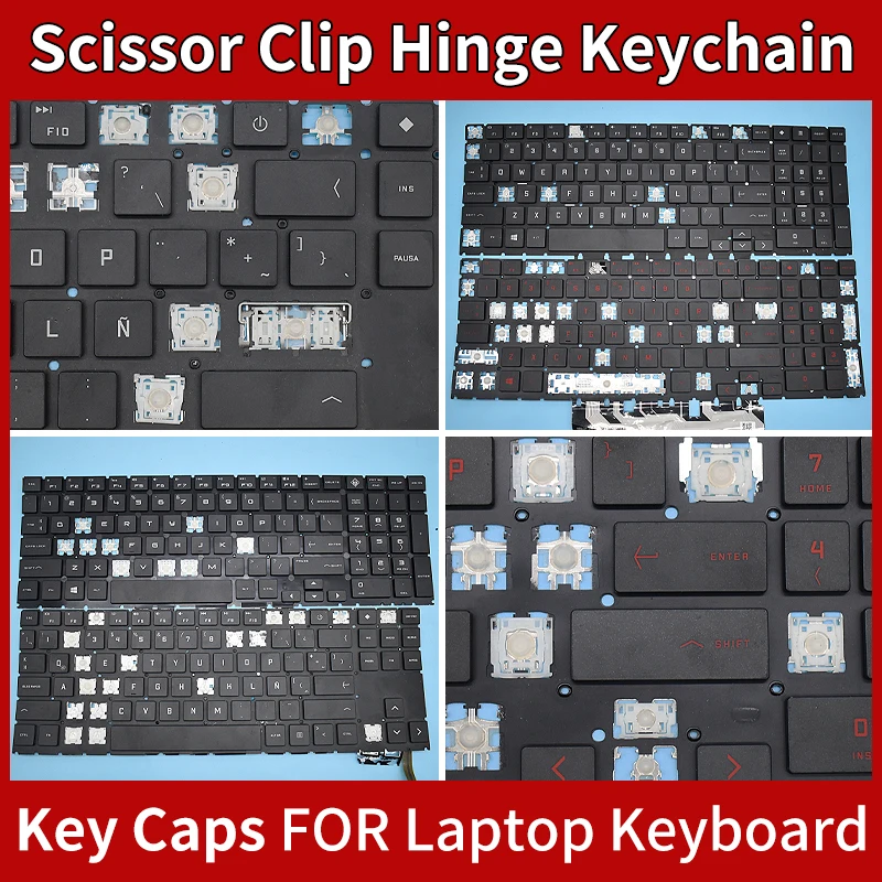 

Replacement Keycap Key Cap&Scissor Clip&Hinge For HP OMEN 15-EN 15-EK 15-EK0010la TPN-Q236 Q265 Laptop Keyboard KEY & Clips