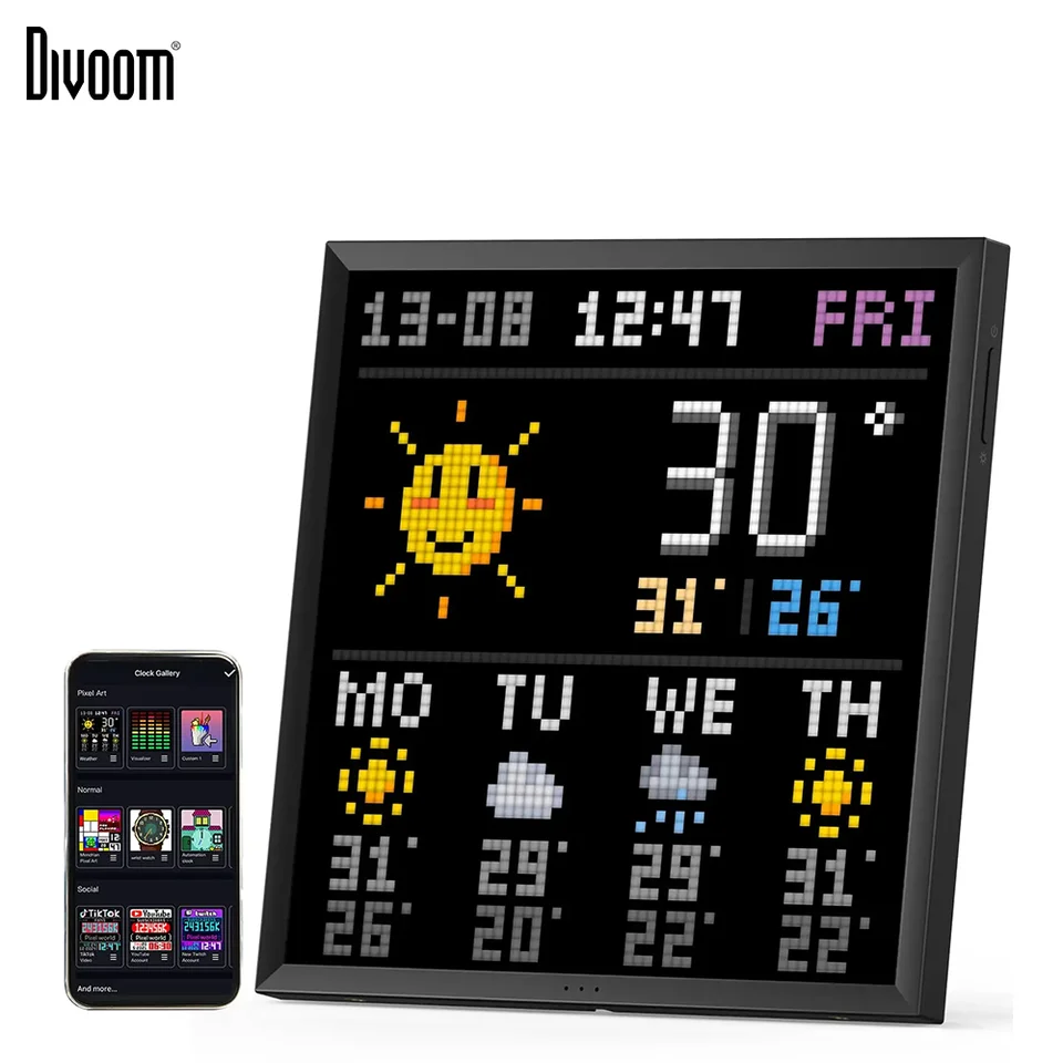 Divoom Pixoo 64 LED Digital Photo Frame