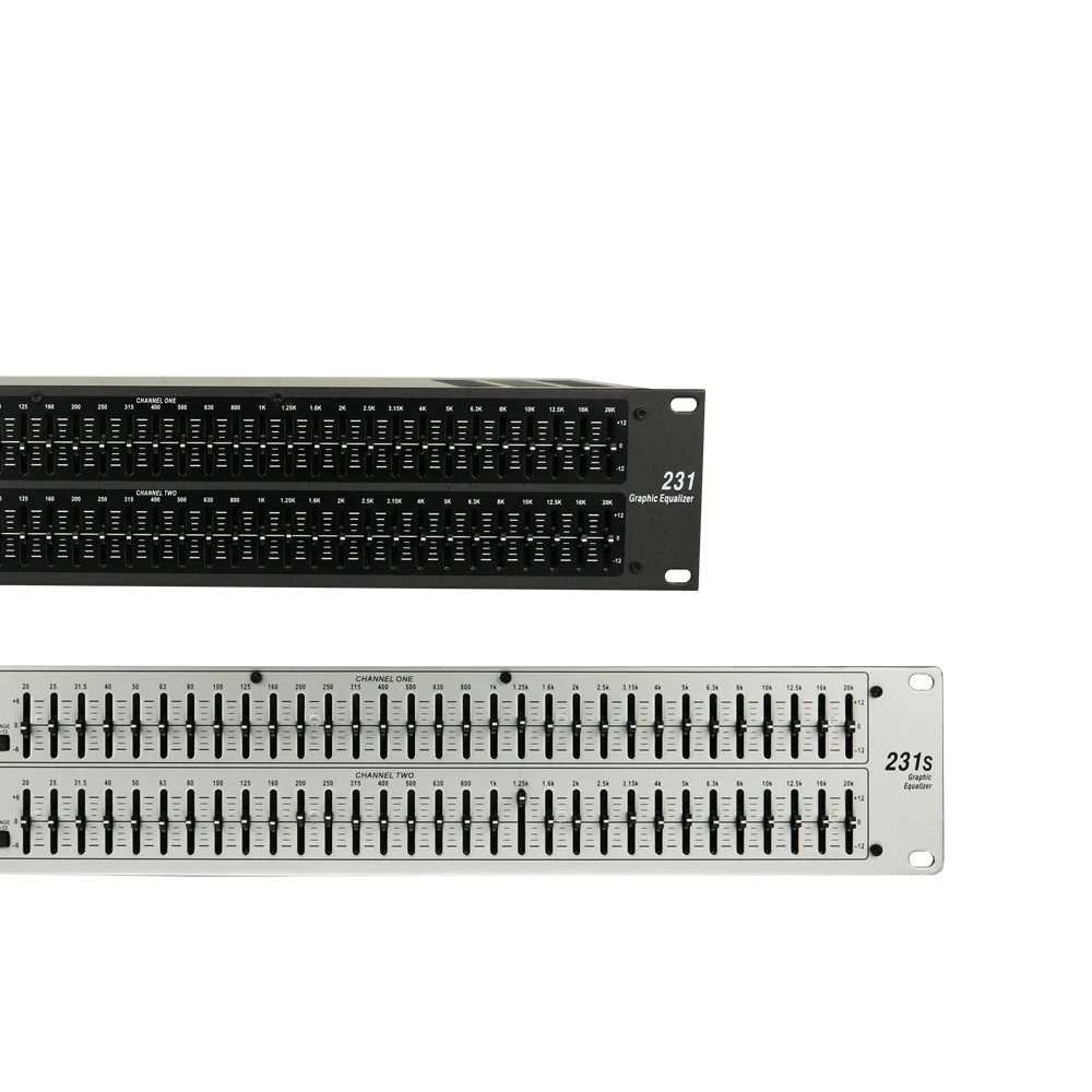 EQ231/231S Dual 31 Bands EQ Processador Graphic Equalizer Stereo Equaliser Audio EQ Professional Loudspeaker Management