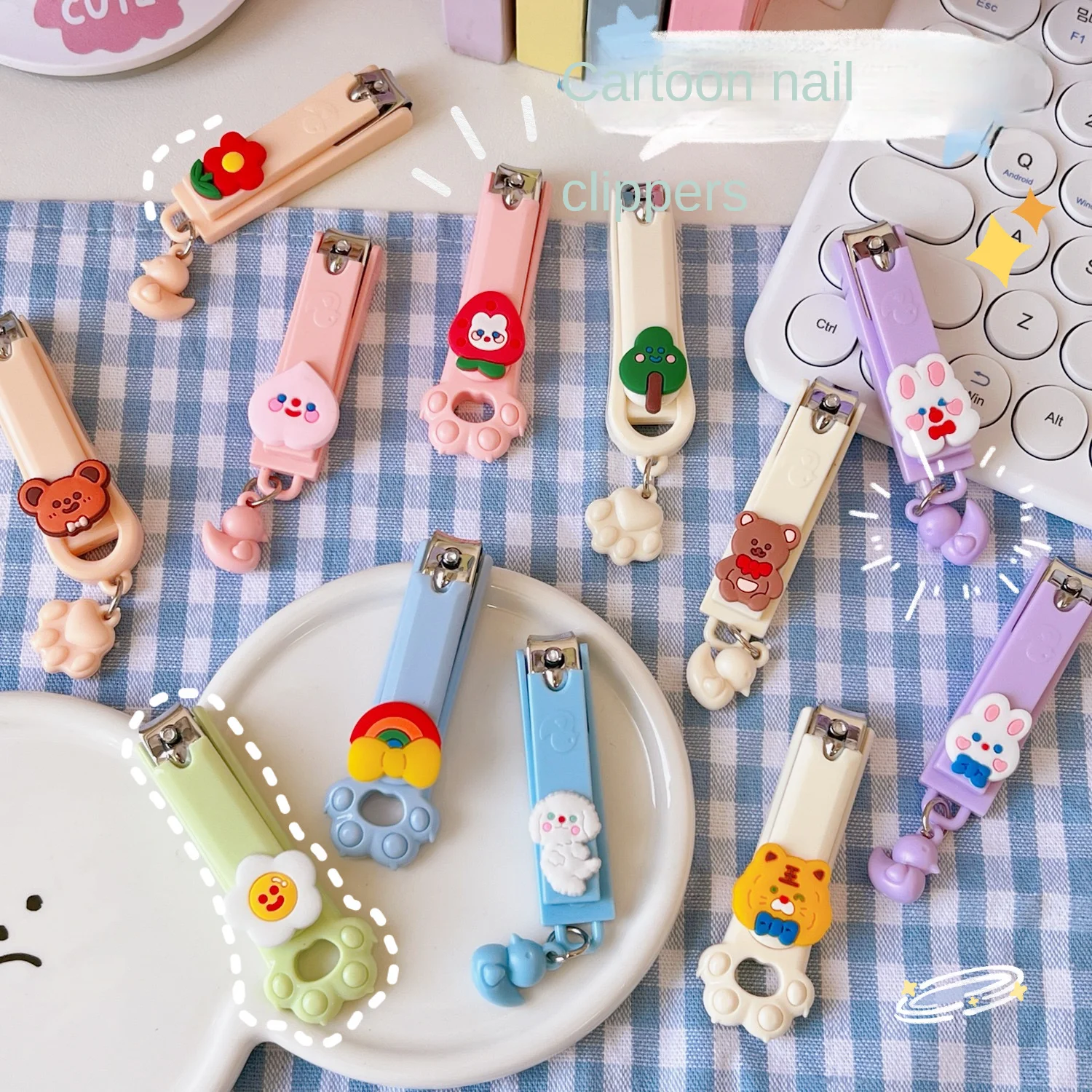 2 Sets Cute Nail Clippers Cartoon Single Pack Convenient And Creative Children's Nail Clippers Small Household Nail Clippers 3