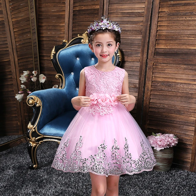 Meninas vestido crianças vestidos pequena princesa flor menina vestido  longo vestido de casamento crianças festa de natal roupas 1 2 3 6 8 anos -  AliExpress