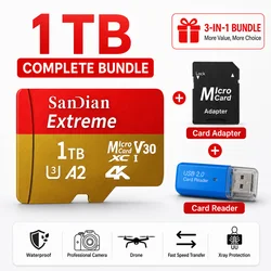 High - Speed 128GB Full - Size Micro SD Card for Universal Flash Storage