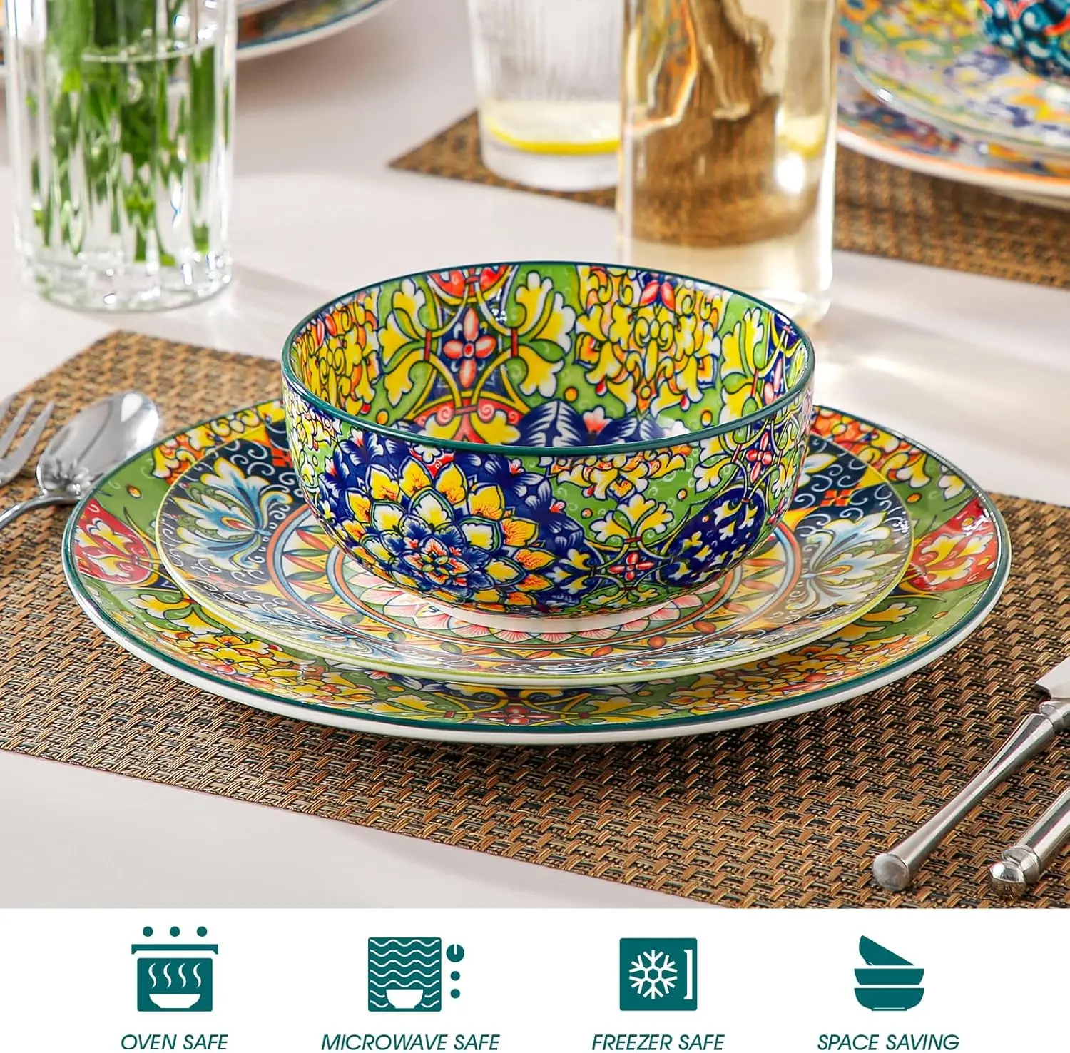 Bohemian Ceramic Soup Bowls image 4