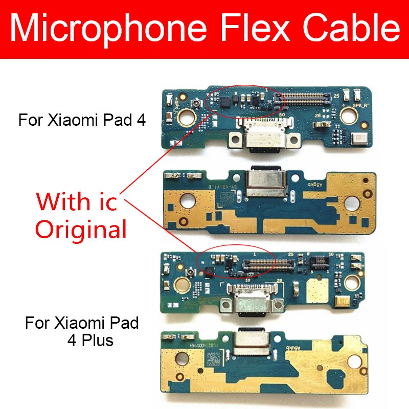 Caricabatterie Usb Jack Port Board Per Xiaomi Mi Pad 4 / Pad 4 Plus Ricarica Usb Plug Dock Connector Board Parti Di Riparazione Di Ricambio