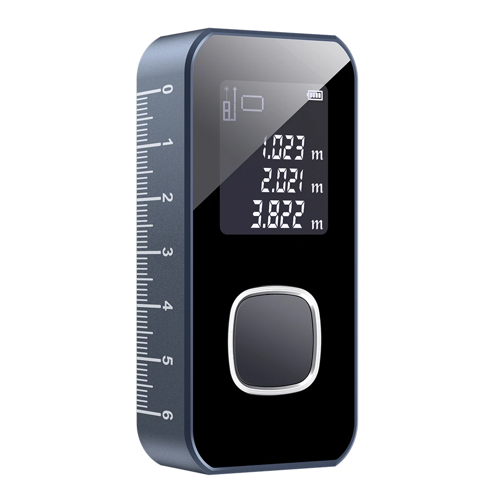 לייזר מרחק מטר 60M חכם לייזר מד טווח LCD תצוגת אינטליגנטי טווח Finder דיגיטלי שליט לייזר סרט מדידה