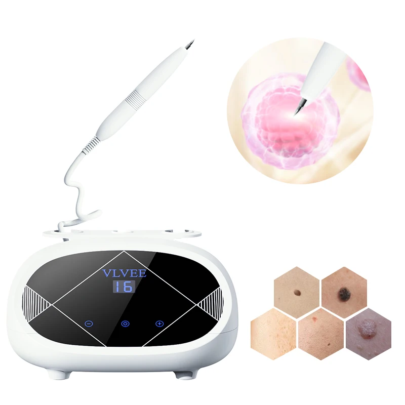 VLVEE 16 Levels LCD Facial Mole Removal Beauty Device Laser Plasma Pen Facial Beauty Instrument Remover warts Dark Spot Nevus Skin Tag Laser Plasma Pen Home Use