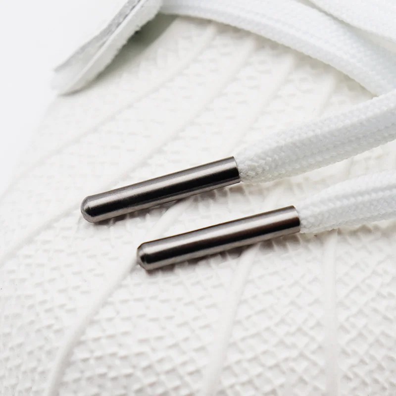 Weiou Lace 22*3.8MM Classcial Tape Laser Metal Aglets Private Logo Customized Shoelace Tips Shoe Accessory 100Pcs/lot Wholesale