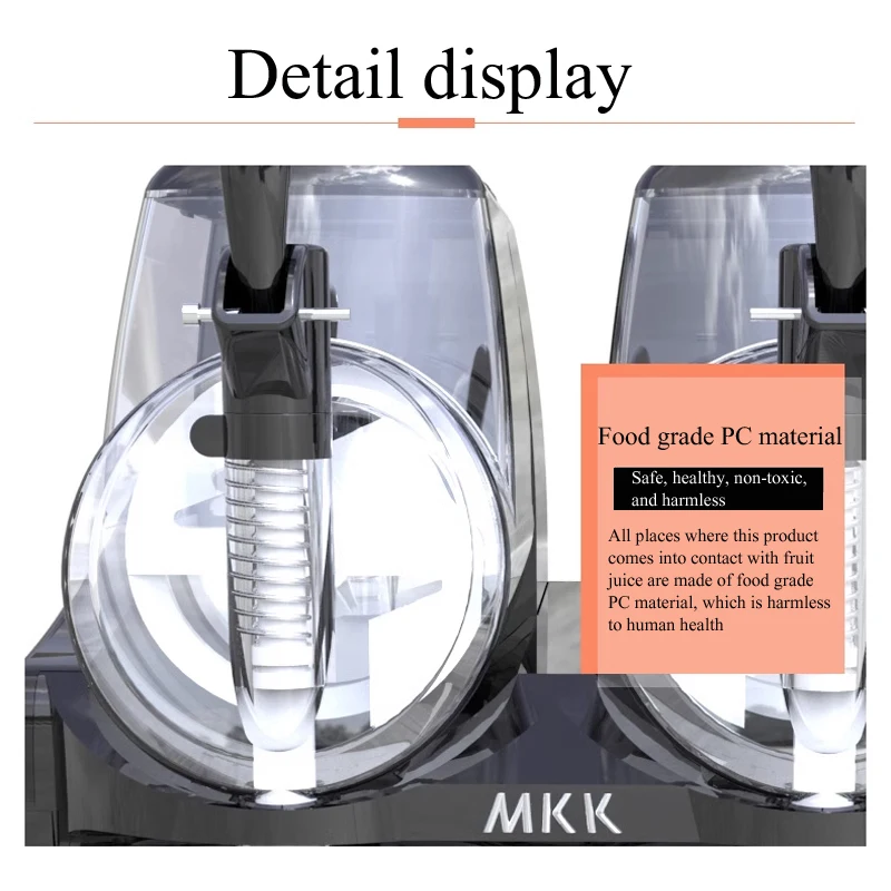 Slush machine 36L Commercial Three-cylinder Stainless Steel Milk Tea Juice Smoothie Refrigerated Temperature Control Adjustable 4