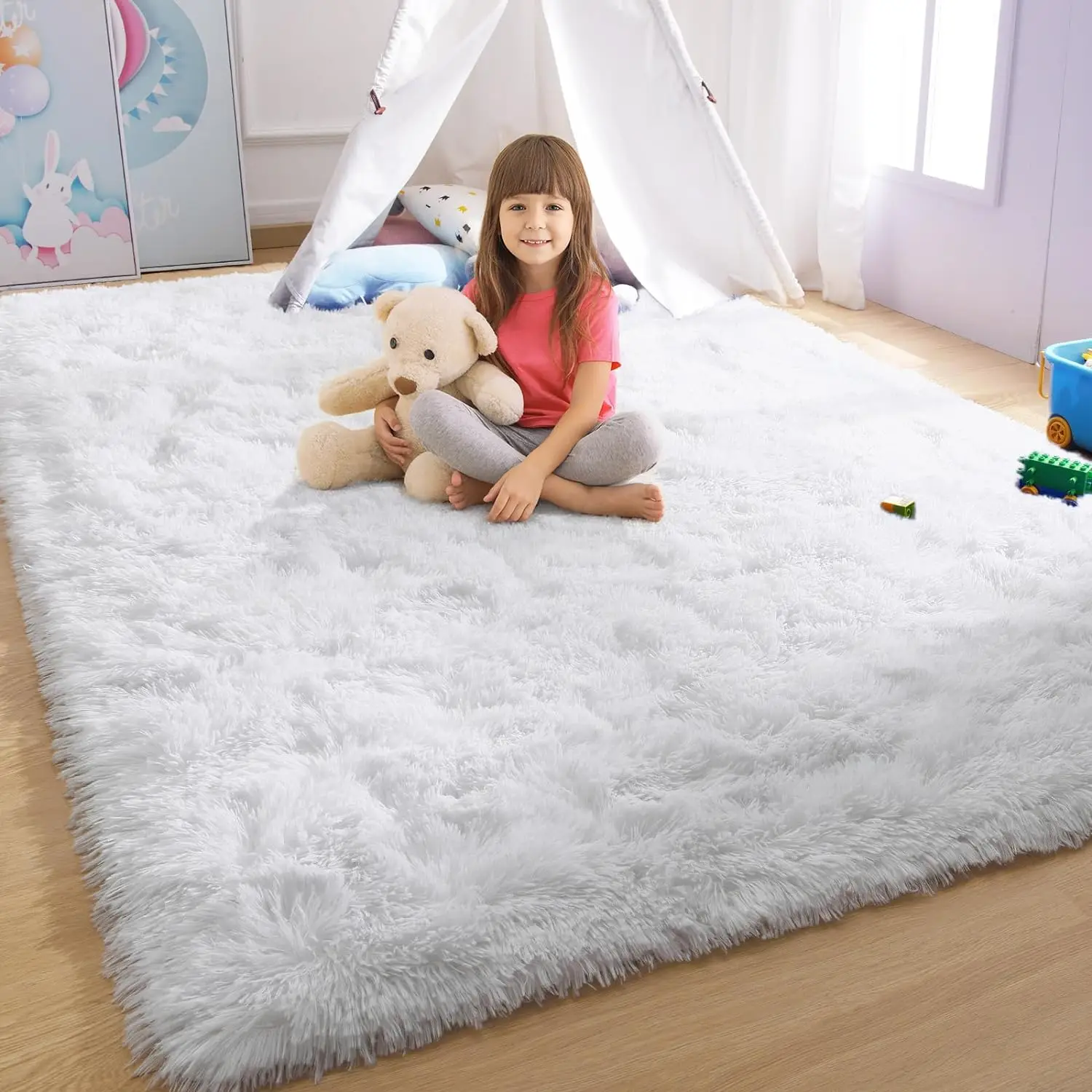 Large Carpet for Living Room Decor Rugs Fluffy Thick Plush Carpet