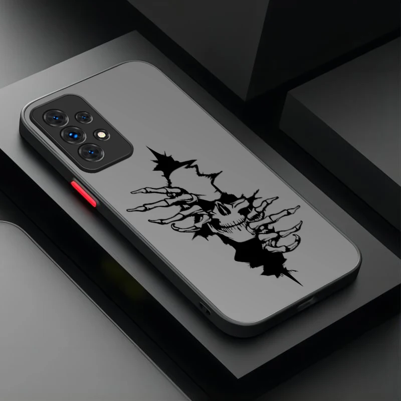 Black Graffiti Skull Phone Case Cover